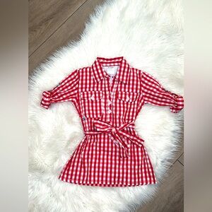 Prodoh Dress - Red Gingham : Size 12 months